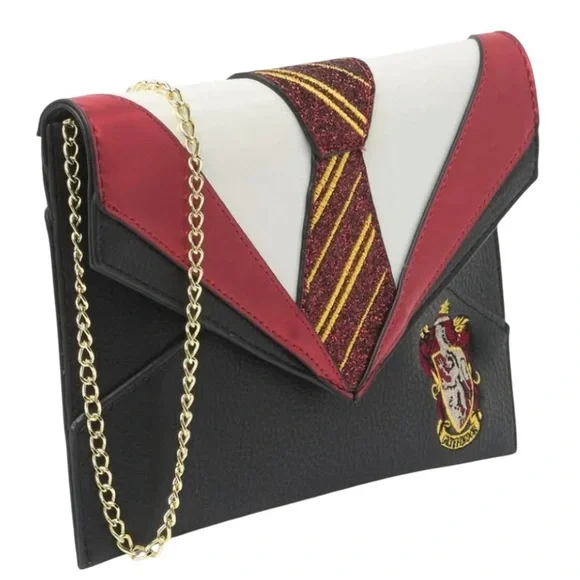 Harry Potter x Danielle Nicole Gryffindor Uniform Clutch Bag with Chain Strap - Picture 5 of 14